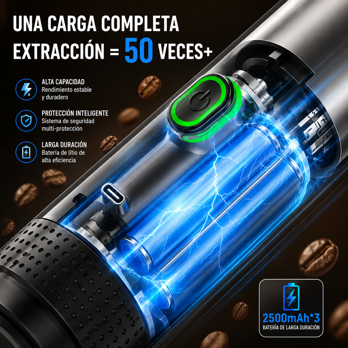 Cafetera Eléctrica Portátil 3 en 1