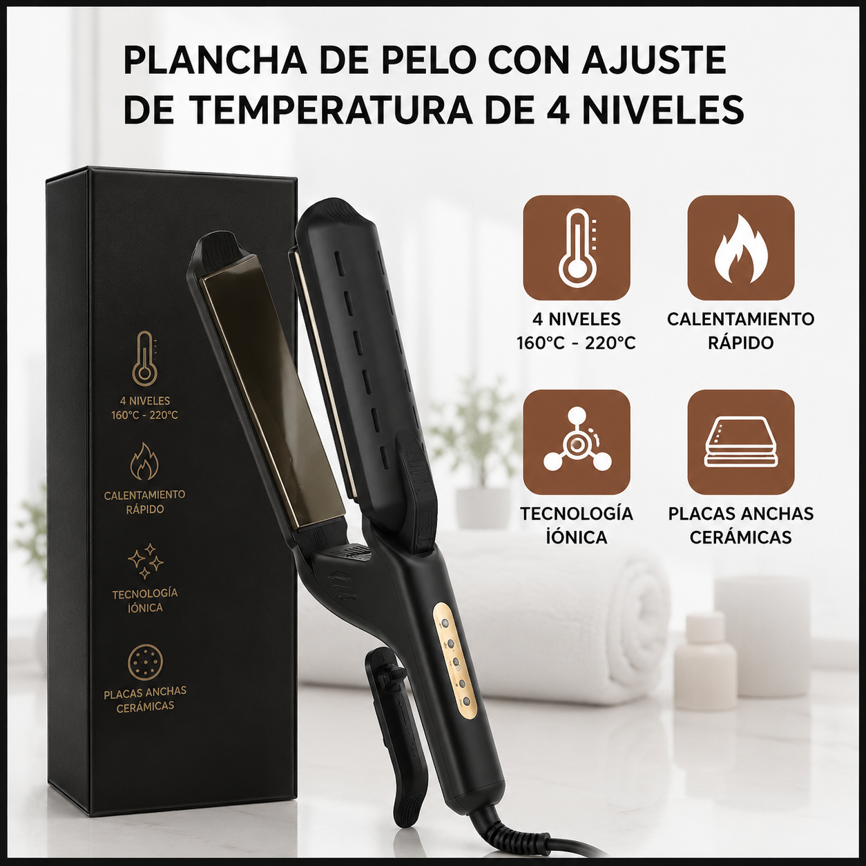Plancha iónica 4 en 1