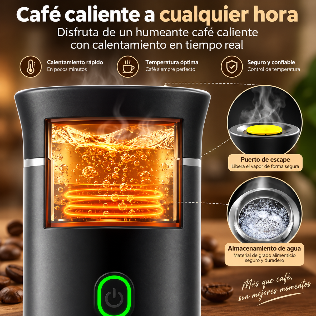Cafetera Eléctrica Portátil 3 en 1