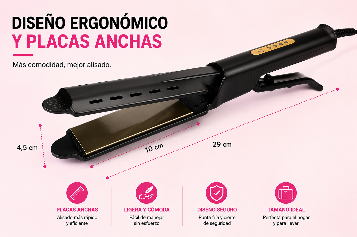 Plancha iónica 4 en 1
