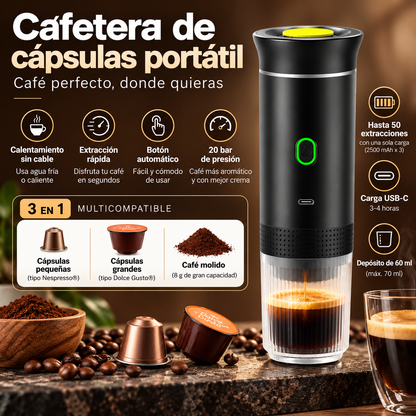 Cafetera Eléctrica Portátil 3 en 1